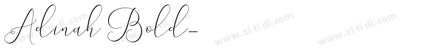 Adinah Bold字体转换